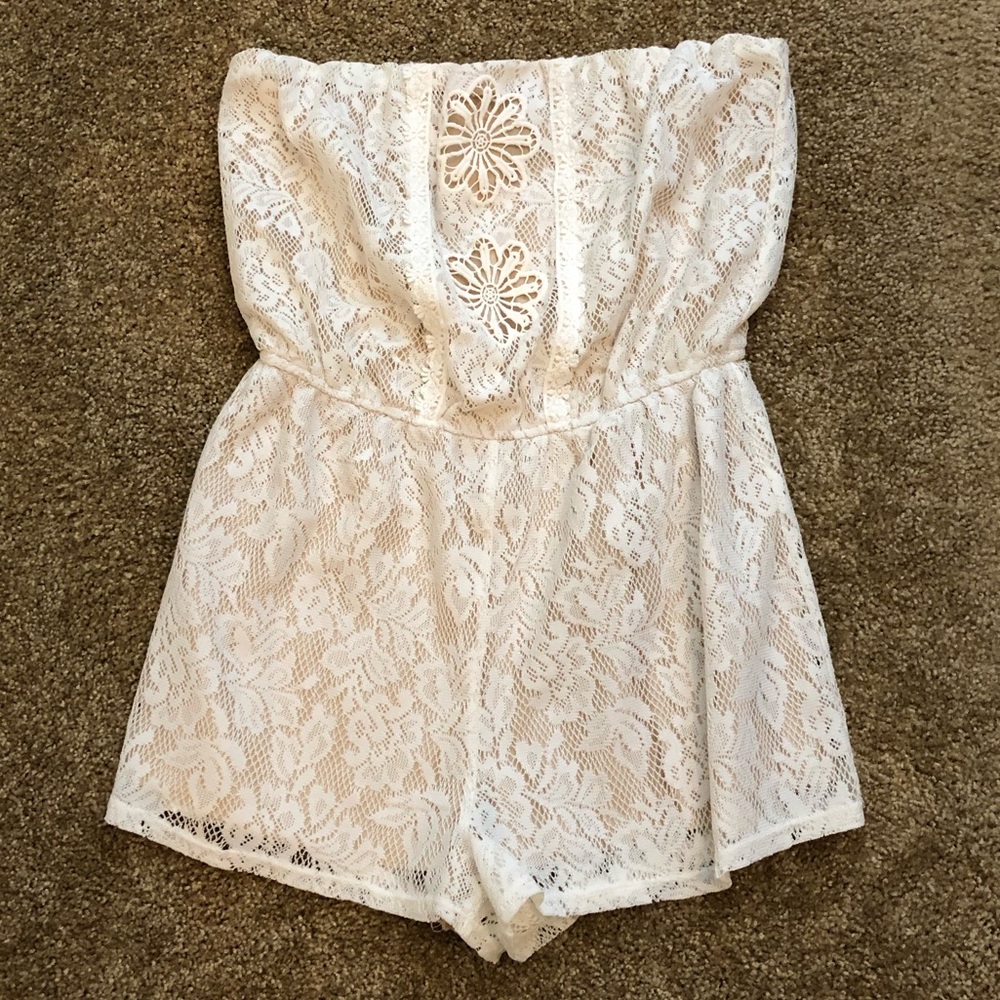 Crop top one piece Shorts Jumper